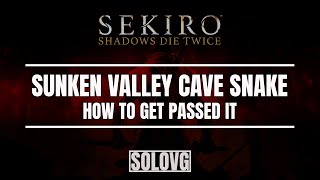 SEKIRO How to Get Past the Cave Snake Make the Monkey Dance Dried Serpent Viscera Location [upl. by Drice]