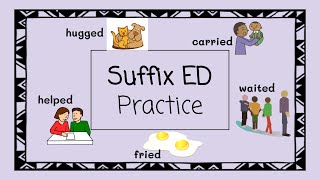 Suffix ED Practice  4 Minute Phonics [upl. by Lubet733]