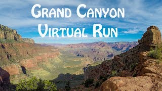 Grand Canyon Virtual Run Rim to River with Ambient Sound [upl. by Adigun322]