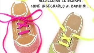 Allacciare le scarpe 👟 pdf sagoma nella descrizione [upl. by Nalyad554]