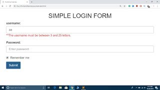 jQuery Form Validation Tutorial  Jquery Textbox Validation in Hindi without Plugin [upl. by Standush]