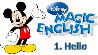 Magic English 1  Hello  ENGLISH WITH CARTOONS FOR KIDS [upl. by Ahsyak638]