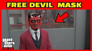 GTA 5 Online  FREE Scarlet Vintage Devil Mask Ends October 11th [upl. by Rondi]