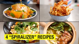 4 Healthy amp Lazy Spiralizer Recipes You Can Finally Make [upl. by Nussbaum]