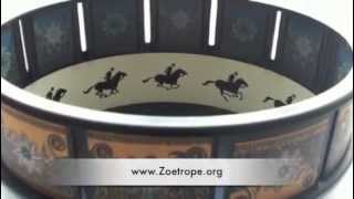 Zoetrope Animation Toy Of A Galloping Horse  Zoetrope [upl. by Zoe266]