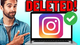 How To Delete Instagram Account On PC 2023 [upl. by Brucie693]