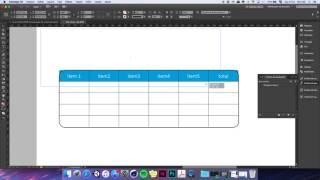 tabelas com cantos arredondados no Indesign CC 2017 [upl. by Anisor]