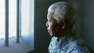 MANDELA BACK IN HIS ROBBEN ISLAND CELL  BBC NEWS [upl. by Green]