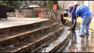 Muriatic Acid Patio Cleaning [upl. by Burkhart]