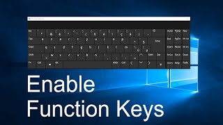 How to Enable or Disable Function Keys in Windows 10 [upl. by Pardo]