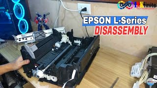 How to Disassemble Epson L210 L220 L350 L360 L380 Full Tutorial  INKfinite [upl. by Caputo]