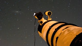 Andromeda Galaxy Live View through my 10 Telescope [upl. by Anawait]