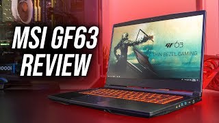 MSI GF63 Gaming Laptop Review [upl. by Lauter570]