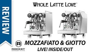 Review Rocket Espresso Mozzafiato and Giotto PID Machines Live [upl. by Thorlay]