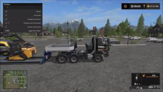 Farming Simulator 17  Transport Trailer  Low Loader  Gameplay PC HD 1080p60FPS [upl. by Granthem]