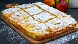 Le gâteau le plus simple aux pommes  prêt en 15 minutes [upl. by Nivi]