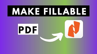 How to Make a Fillable PDF Using Nitro Pro [upl. by Possing963]