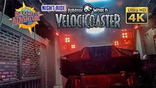 2021 Velocicoaster Roller Coaster at Night On Ride 4K POV Islands of Adventure Universal Orlando [upl. by Mireielle]