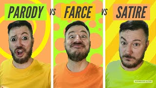 Parody vs Farce vs Satire  Whats the difference [upl. by Suirtimid]