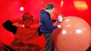 Giant Balloon Challenge 🎈View on the INSIDE  vlog e366 2018 balloon logan [upl. by Chere]