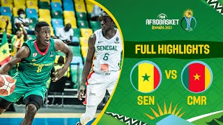 Senegal  Cameroon  Game Highlights  FIBA AfroBasket 2021 [upl. by Eillod]