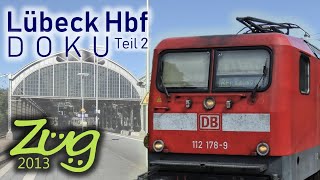 Lübeck Hbf  DOKUTeil 2  Zugabfahrten mit ICE EC RE8 RB86 usw [upl. by Dallon]