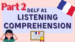 Practice DELF A1 Listening Comprehension  PART 2  DELF A1 Compréhension Orale [upl. by Nylave]