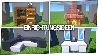 10 Einrichtungsideen in Minecraft [upl. by Lusty897]