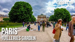 Tuileries Gardens In Paris  🇫🇷 France 4K HDR Walking Tour [upl. by Assenat]