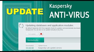 Kaspersky Antivirus Update [upl. by Billie]