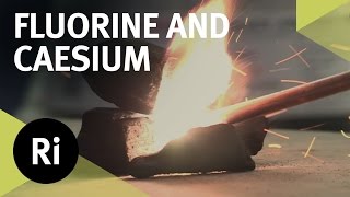 Reacting Fluorine with Caesium  First Time on Camera [upl. by Perretta]