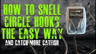 Snelling A Hook The Easy Way Snell For Triple Threat Hooks [upl. by Nicolas]