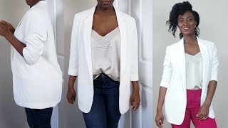 DIY How to Resize An Oversized Blazer [upl. by Doralyn569]