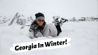 VISIT GEORGIA IN WINTER  First Visit To Georgia  Gudauri Georgia Tour [upl. by Elahcar]