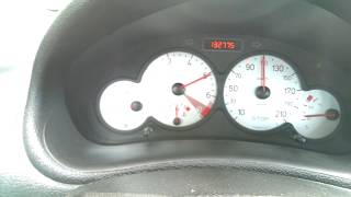 Peugeot 206 16 16v 110 hp acceleration 0100 kmh [upl. by Ainehs]