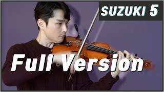 Suzuki Violin School Book Vol 5 Full Version bochankang [upl. by Ossy]