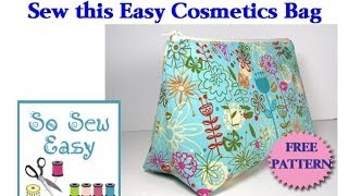 Sew an easy cosmetics bag [upl. by Sholes]