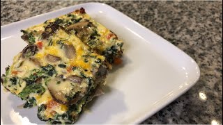 HOW TO MAKE A CRUSTLESS VEGGIE QUICHE [upl. by Llekcor424]