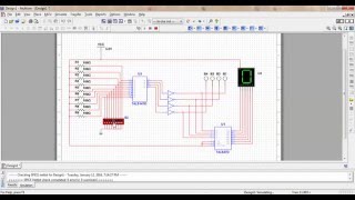 From Decimal to BCD and 7 segment display using NI Multisim [upl. by Areip]