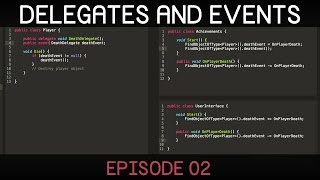 C Delegates and Events E02 events [upl. by Colson]