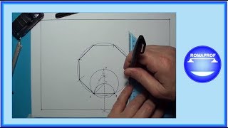 COSTRUZIONE DI UN OTTAGONO DATO IL LATO 189 [upl. by Ardine784]