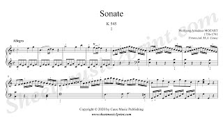 Mozart  Sonata K 545 13  Allegro  Urtext [upl. by Elon656]