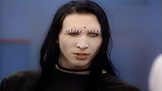 Marilyn Manson Interview  Phil Donahue Show  1995 HD REMASTERED By me [upl. by Ahsenek786]