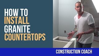 How to Install Granite Countertops  DIY [upl. by Bertila]