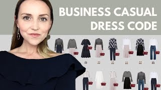 The business casual dress code capsule wardrobe example [upl. by Ainatit534]