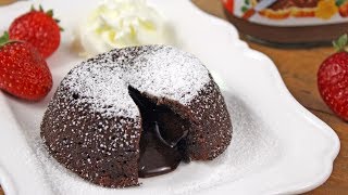 Chocolate Nutella Molten Cake Recipe  How Tasty Channel [upl. by Nolahp]