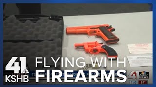 TSA demonstrates how to fly with firearms [upl. by Ruford]