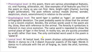 Sample stylistic analysis [upl. by Nylanna592]