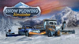 Snow Plowing Simulator  Announcement Trailer  STEAM [upl. by Ahsinal421]