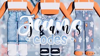 Codes amp Links for Aesthetic Jeans  Roblox Bloxburg [upl. by Enomsed]